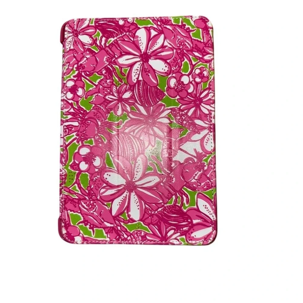 Lilly Pulitzer iPad Mini Folio Case Cover Stand‎ Wake/Sleep Pink Green